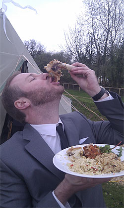 Wedding hog roast catering in Wales